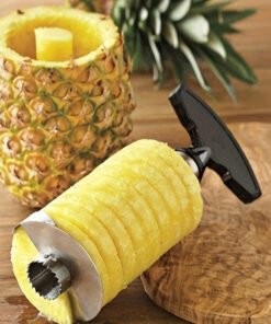 Descorazonador y Cortador de Piña de Acero Inoxidable – Corte,