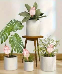 3 Bolas de riego de tulipán rosa, con diseño de apertura estrecha,