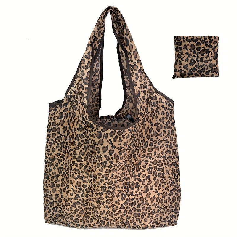 Bolso Tote de Gran Capacidad con Estampado de Leopardo para Mujer - Imagen 3