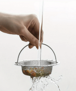 Alternative view of Juego de filtros para fregadero de acero inoxidable con múltiples capas de malla fina que intercepta eficazmente el pelo, restos de comida y otros desechos. Es adecuado para salidas de desagüe de cocina y baño y es un accesorio práctico y esencial para prevenir obstrucciones en las tuberías