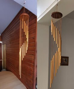 Carrillón de Viento Metálico para Jardín, Patio, Decoración del Hogar, 18 Tubos, Clásico Nórdico, Ornamento Hecho a Mano, para Colgar en la Pared