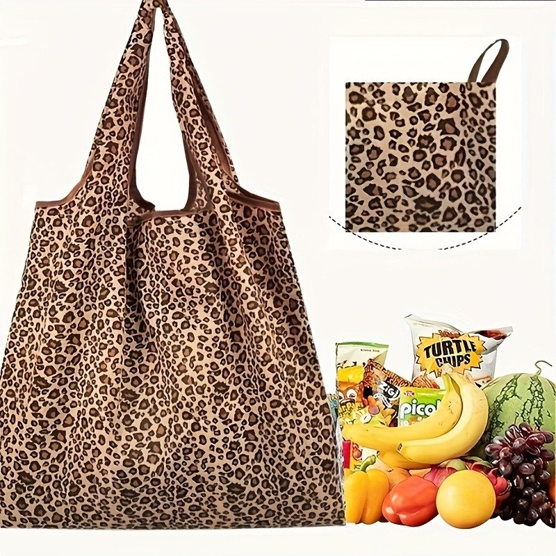 Bolso Tote de Gran Capacidad con Estampado de Leopardo para Mujer - Imagen 7