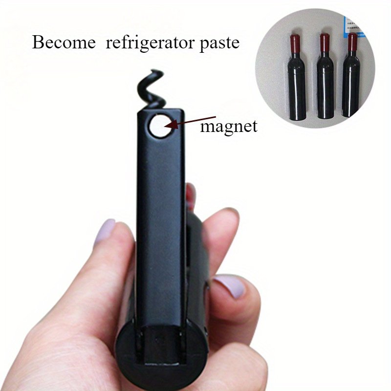 Abrillantador de Vino de Acero Inoxidable, Portátil Multifuncional con Diseño de Espiral Fácil de Girar y Función de Almacenamiento Conveniente