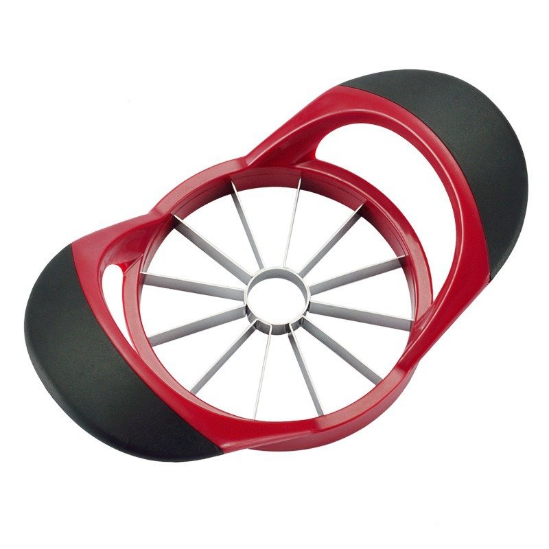 Cortador y Descorazonador de Manzanas, Mejorado con Acero Inoxidable, Tamaño Grande, Equipado con 12 Cuchillas Afiladas, Ideal para Cortar Manzanas, con Mango de Plástico Cómodo, Regalo para Pascua, Día de la Madre, Día del Padre, Antideslizante, Fácil de Sostener - Imagen 3