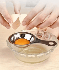 Alternative view of Separador de huevos de acero inoxidable – Herramienta de cocina