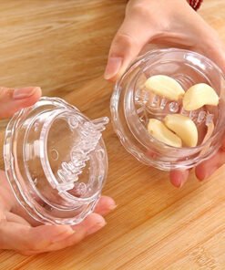 Picador de Ajo Manual Portátil - Una Herramienta en Forma de Caja para Picar Ajo y Jengibre, Fácil de Usar y Limpiar, No Requiere Electricidad