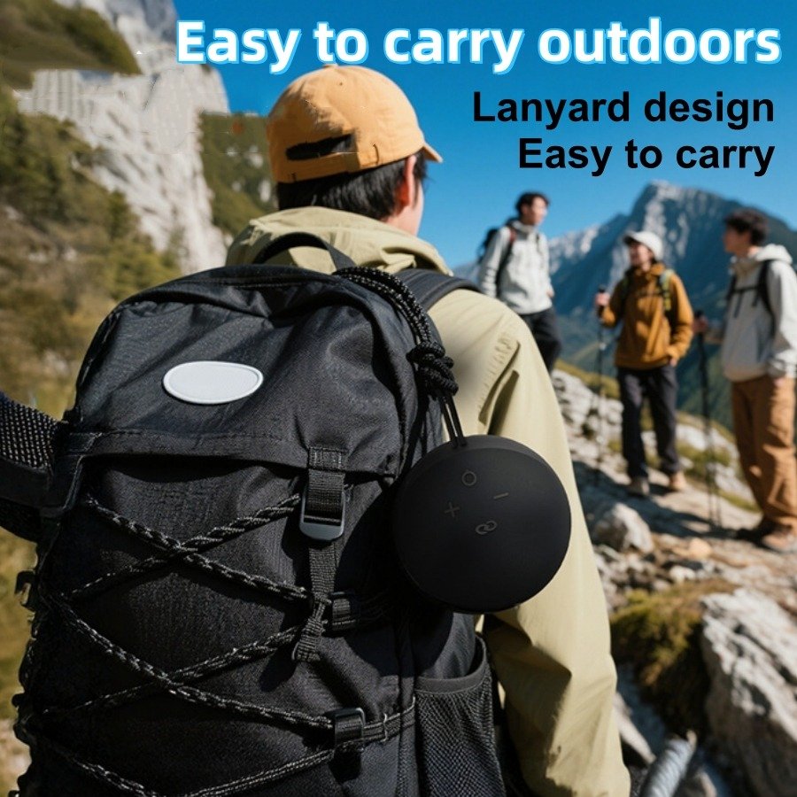 Altavoz Portátil Alaxe Azul Marino, Altavoz Inalámbrico BT. Soporta Reproducción Inalámbrica, Reproducción USB, Luces RGB, Bajos Potentes, Estéreo Fuerte, Altavoz Portátil, Batería de 500Mah, Conexión con Teléfono Móvil/Tablet, para Hogar, Coche, Exterior, Camping, REGALO