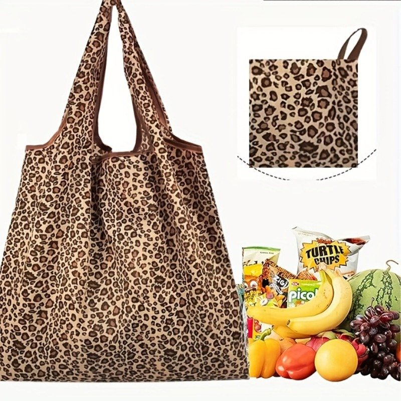 Bolso Tote de Gran Capacidad con Estampado de Leopardo para Mujer - Imagen 10