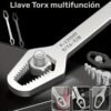 1 llave Torx multifuncional negra – Llave ajustable de