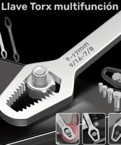 1 llave Torx multifuncional negra – Llave ajustable de