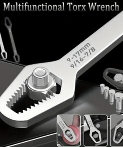 Llave Torx Negra Multifunción – Llave de Doble Cabeza