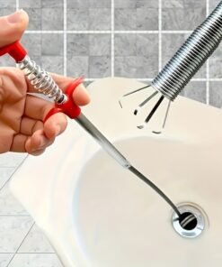 Desatascador de inodoro tipo serpiente, herramienta de garra para