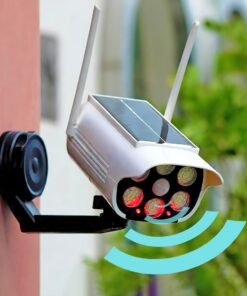 Nueva Luz Solar Antirrobo para Exteriores con Apariencia de Vigilancia y Detección de Movimiento. Esta Luz de Jardín Ofrece Tres Métodos de Instalación: Montaje Magnético, Taladrado y Adhesivo. Una Luz Solar Versátil Adecuada para Diversos Escenarios, Incluyendo Patios, Jardines, Paredes, Luces de