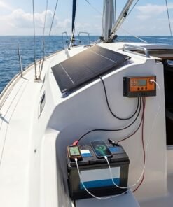 Kit de Panel Solar, con Controlador de Carga Solar y Cable de Extensión | Viene con Clip para Batería | Adaptador para Barco/Motocicleta/RV/Luces de Exterior/Cámara/Generador Solar | Fuente de Alimentación Unificada para Escenarios Off-Grid