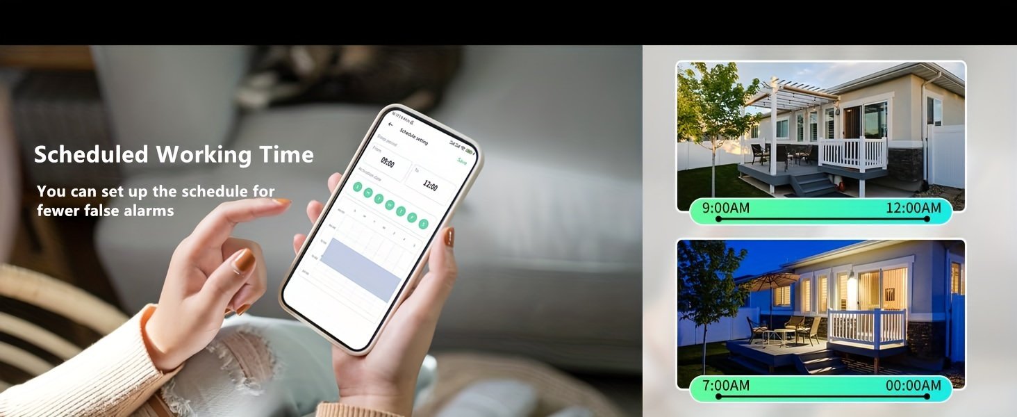 2 Juegos/1 Paquete Cámara de Seguridad Inalámbrica para Exteriores, FHD 3MP Visión Nocturna con Foco, Alimentación por Batería y Energía Solar, Detección Humana, con Panel Solar, Detección PIR, Comunicación Bidireccional, Almacenamiento en Tarjeta SD/Nube con 3 Días de Almacenamiento Gratuito
