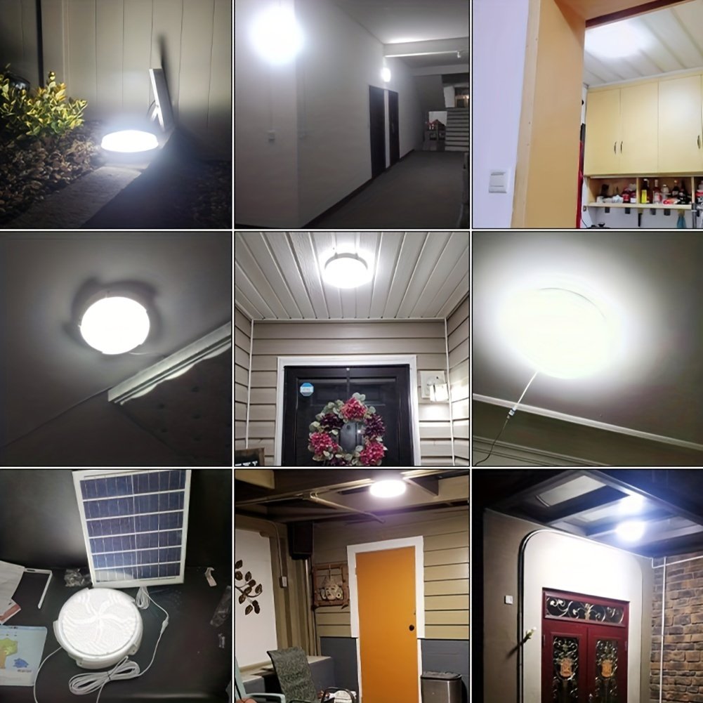 Luz de Pared Exterior con 50 LED y Control Remoto Infrarrojo - Ideal para Porche, Jardín, Balcón - Fácil Instalación, Encendido Automático, Sin Cableado, Bombilla LED - Imagen 11