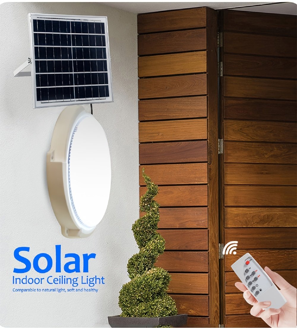 Luz de Pared Exterior con 50 LED y Control Remoto Infrarrojo - Ideal para Porche, Jardín, Balcón - Fácil Instalación, Encendido Automático, Sin Cableado, Bombilla LED