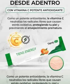 Alternative view of Energy - Como potente antioxidante, la vitamina C neutraliza los radicales libres que causan estrés oxidativo en…